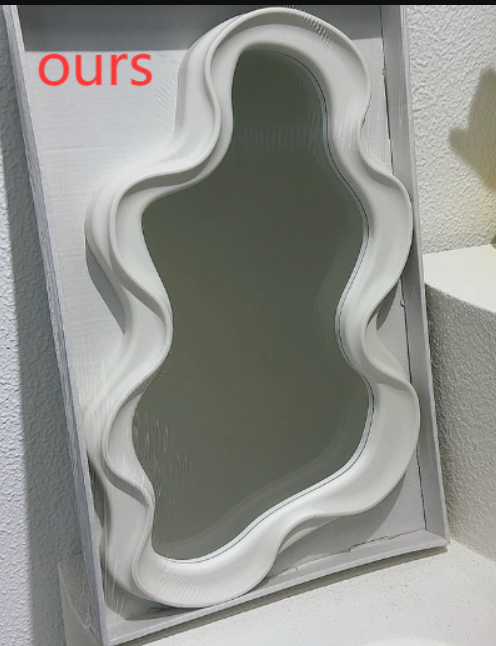 Miroir de maquillage en forme de nuage